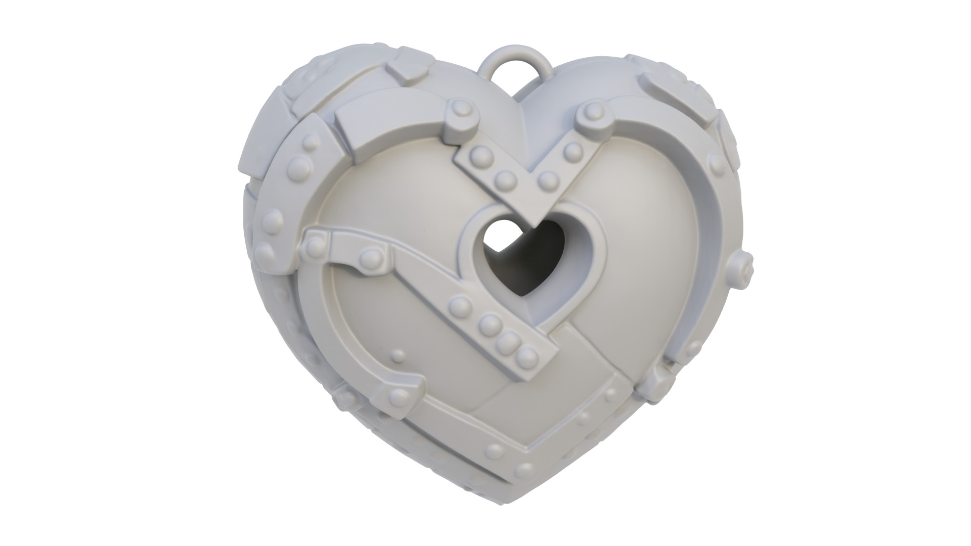 Armored Heart 3D model_5