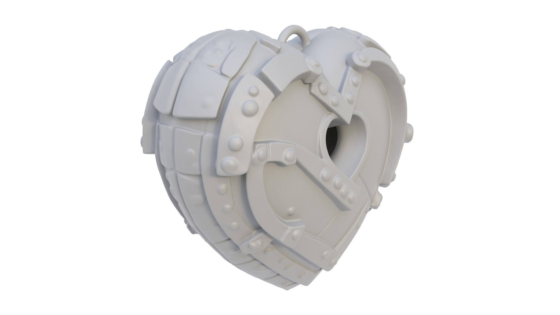 Armored Heart 3D model_4