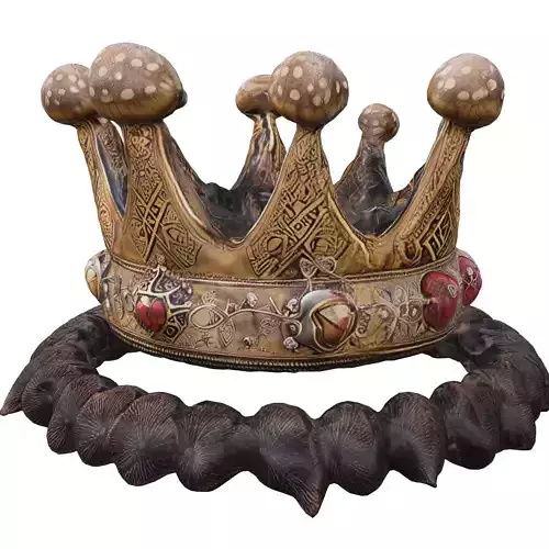 Mushroom Kings Crown 3D model