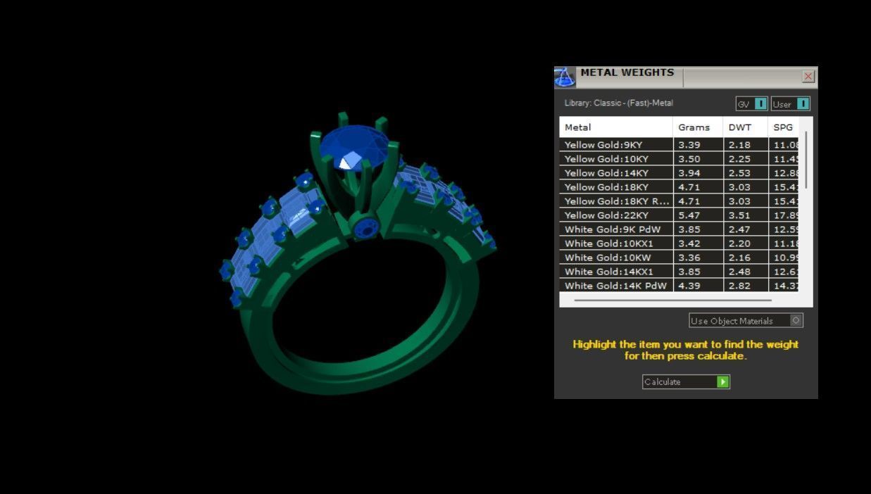 Diamond Solitaire Rings 3D print model_4