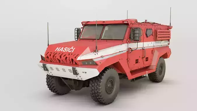 High-Quality MRAP Military Vehicle - Game-Ready 3D Model 