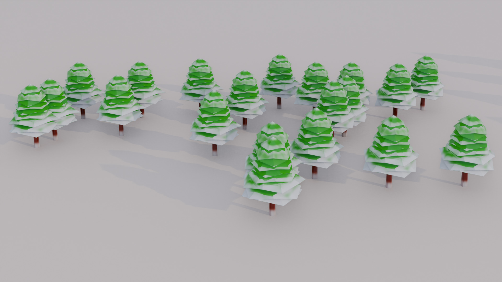 Low Poly Tree-  V5 Low-poly 3D model_2