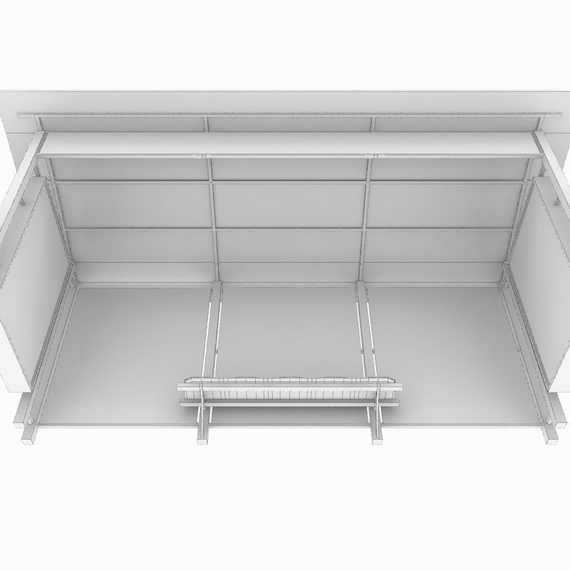 Small bus stop v1 3D model_8