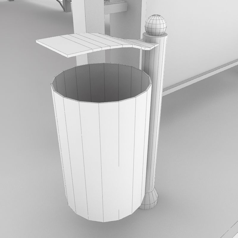 Small bus stop v1 3D model_9