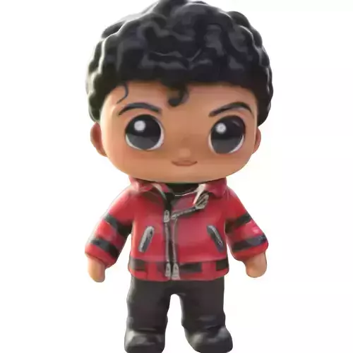 Thriller-Inspired Chibi Boy