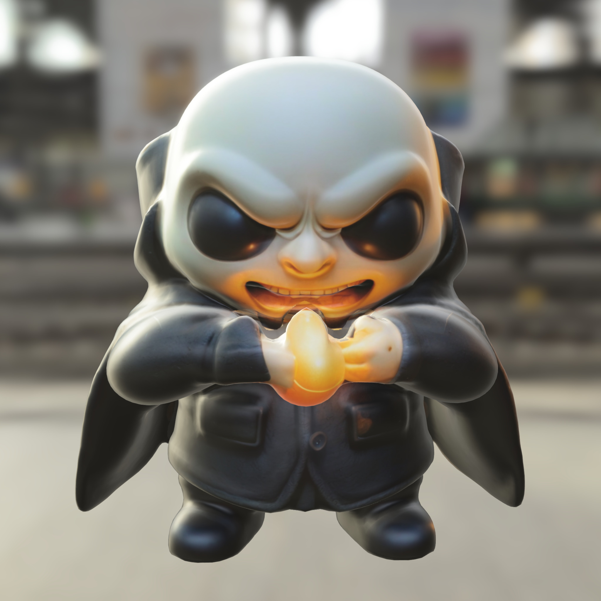 Fester plush Chibi 3D model_4