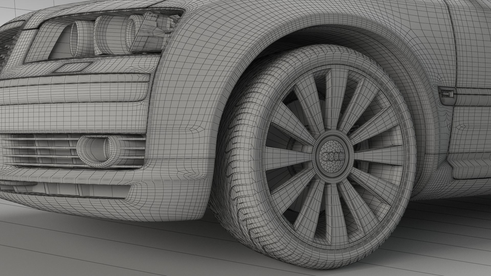 Audi A8 2002 Quattro 3D model_9