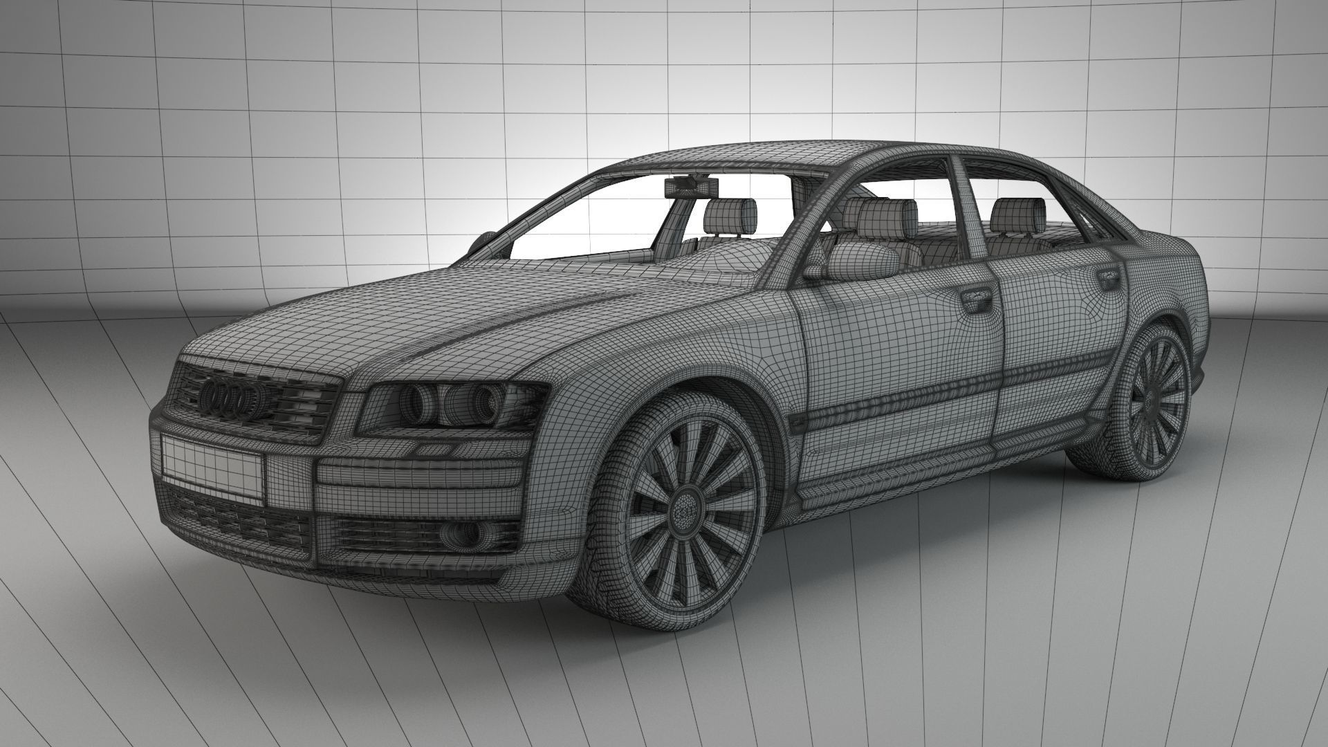 Audi A8 2002 Quattro 3D model_5