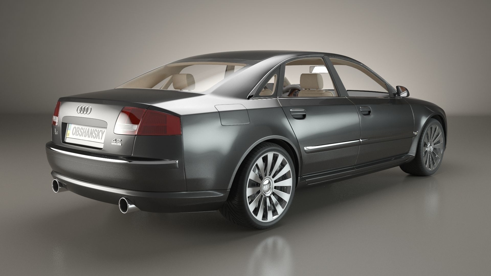 Audi A8 2002 Quattro 3D model_6