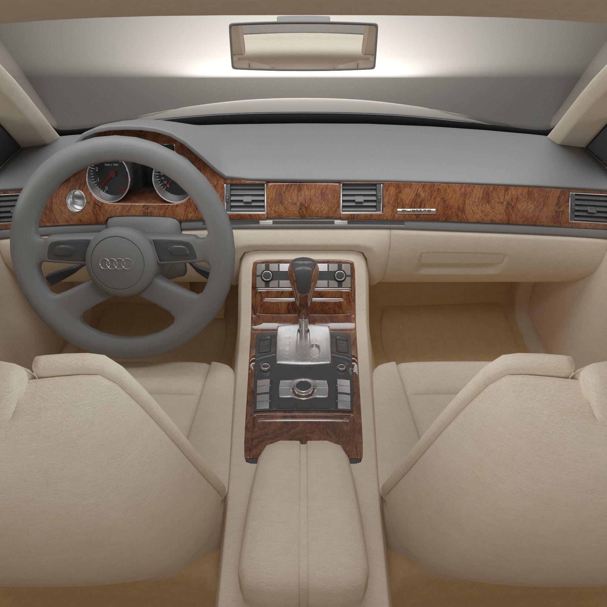 Audi A8 2002 Quattro 3D model_16