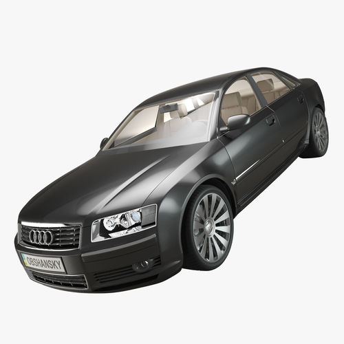  Audi A8 2002 Quattro 3D model