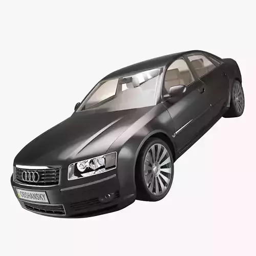  Audi A8 2002 Quattro 3D model