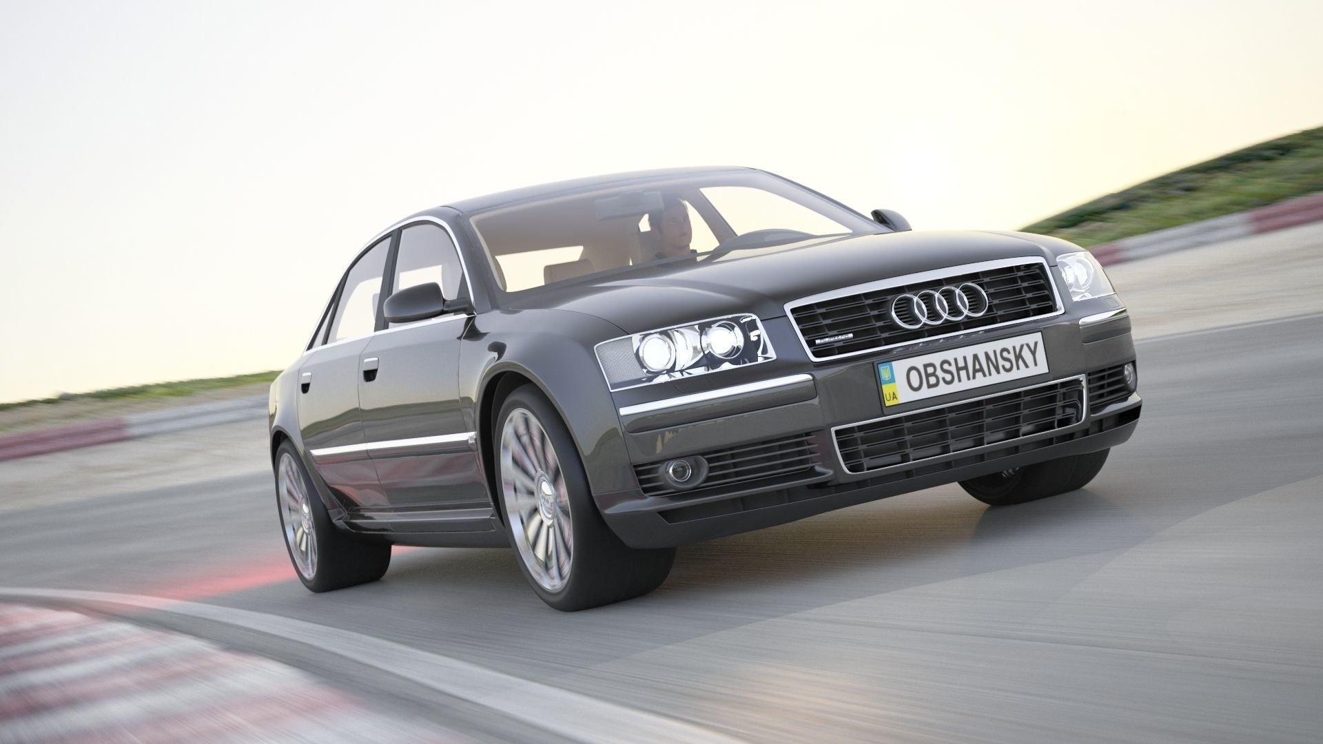 Audi A8 2002 Quattro 3D model_2