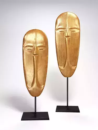 Wooden carving mask handicrafts