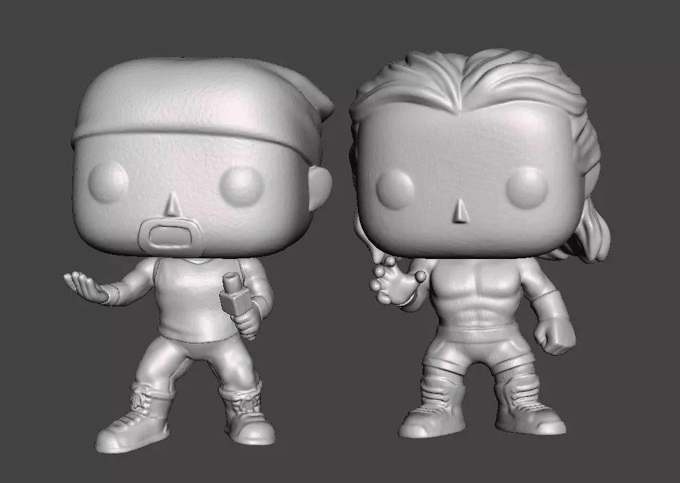 WWE New Age Outlaws Custom Funko Pops 3D print model