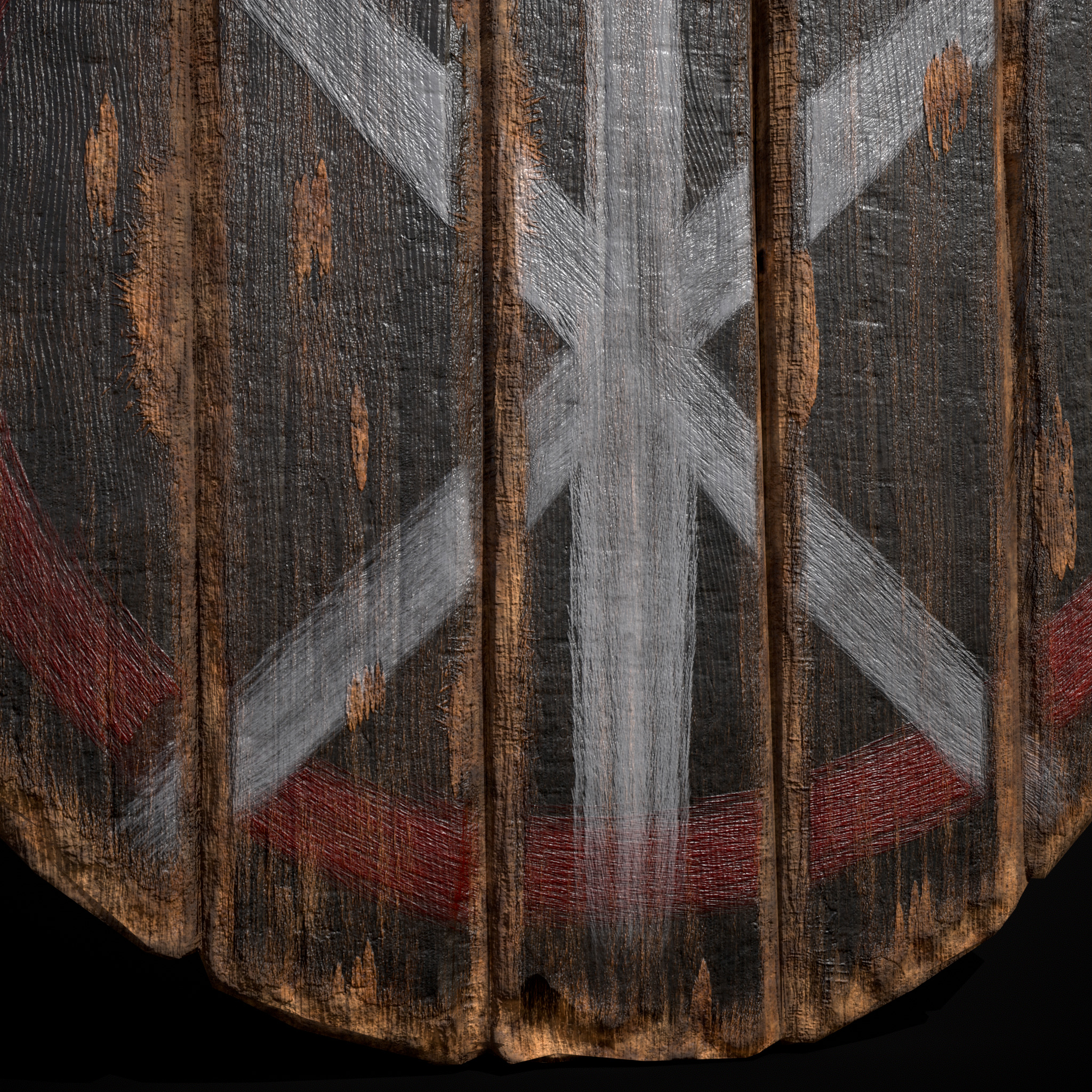 Celtic RWB Vegvisir Coat of Arms Low-poly 3D model_21