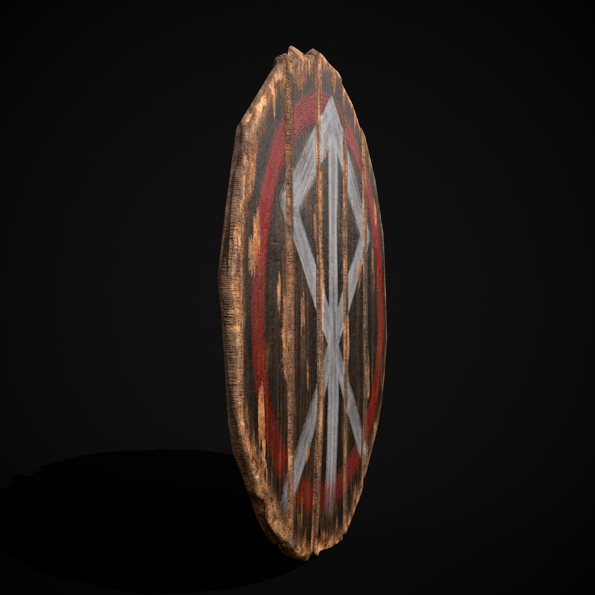 Celtic RWB Vegvisir Coat of Arms Low-poly 3D model_5