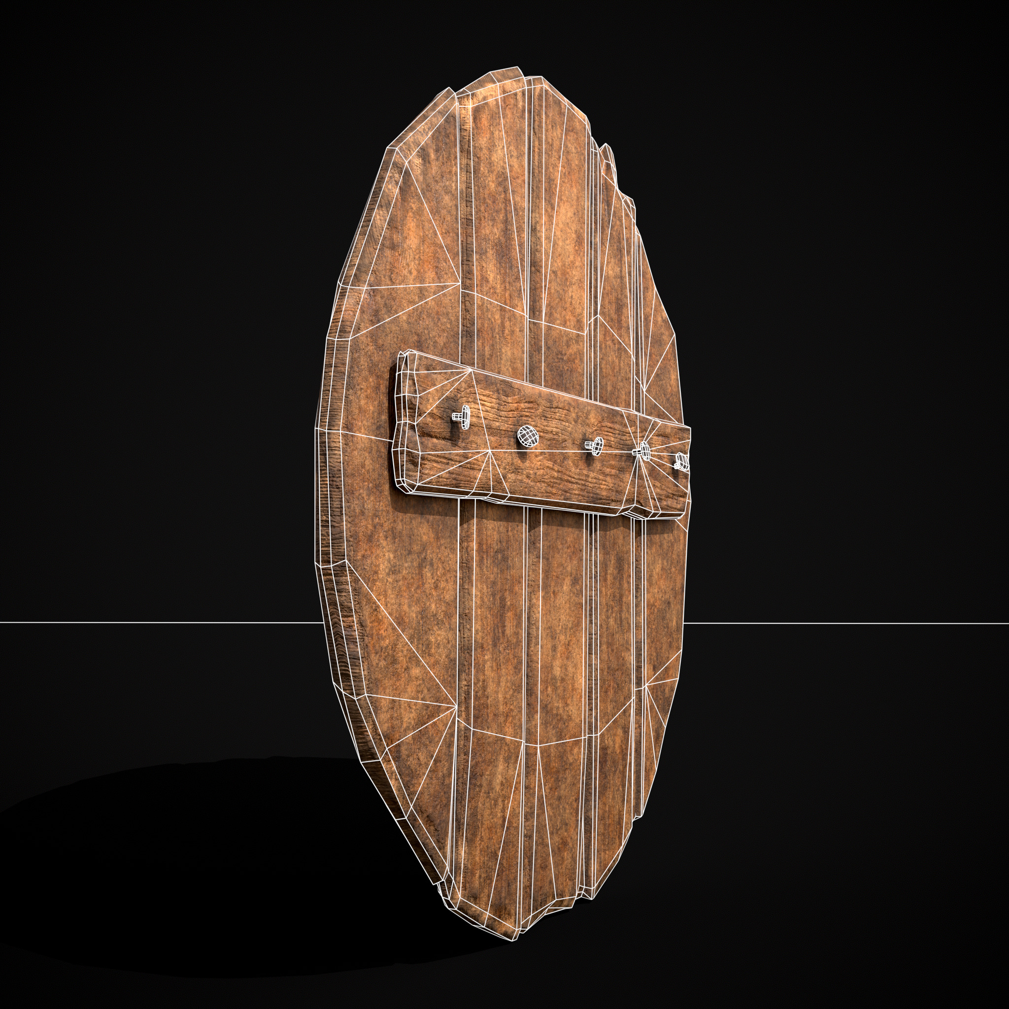 Celtic RWB Vegvisir Coat of Arms Low-poly 3D model_16