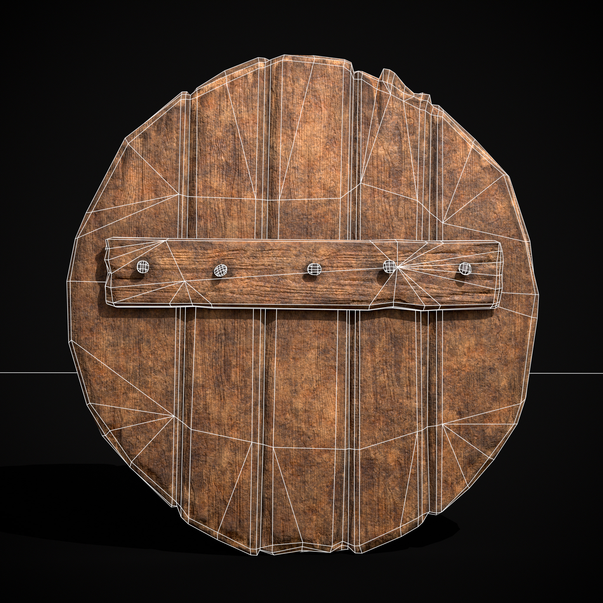 Celtic RWB Vegvisir Coat of Arms Low-poly 3D model_14