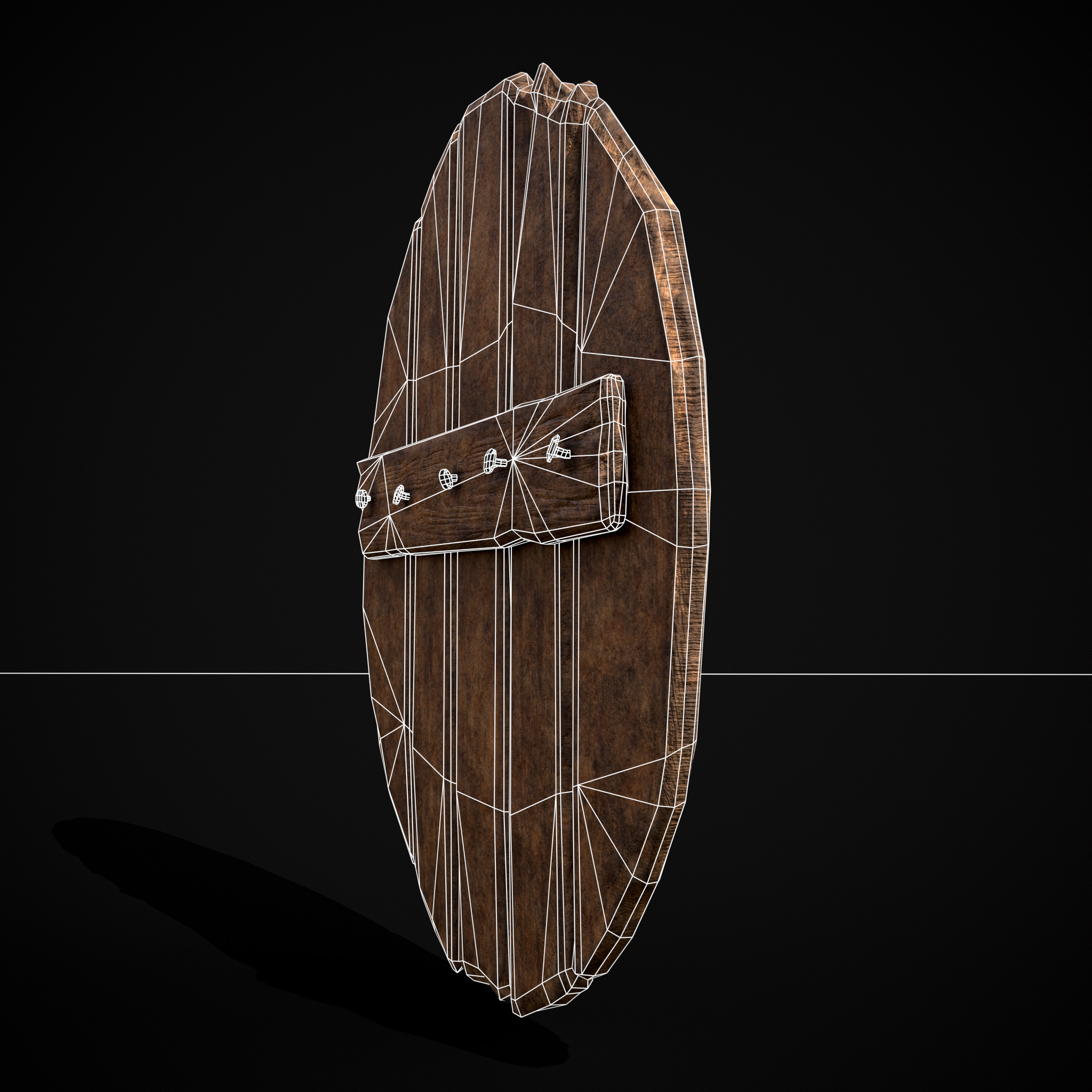 Celtic RWB Vegvisir Coat of Arms Low-poly 3D model_10