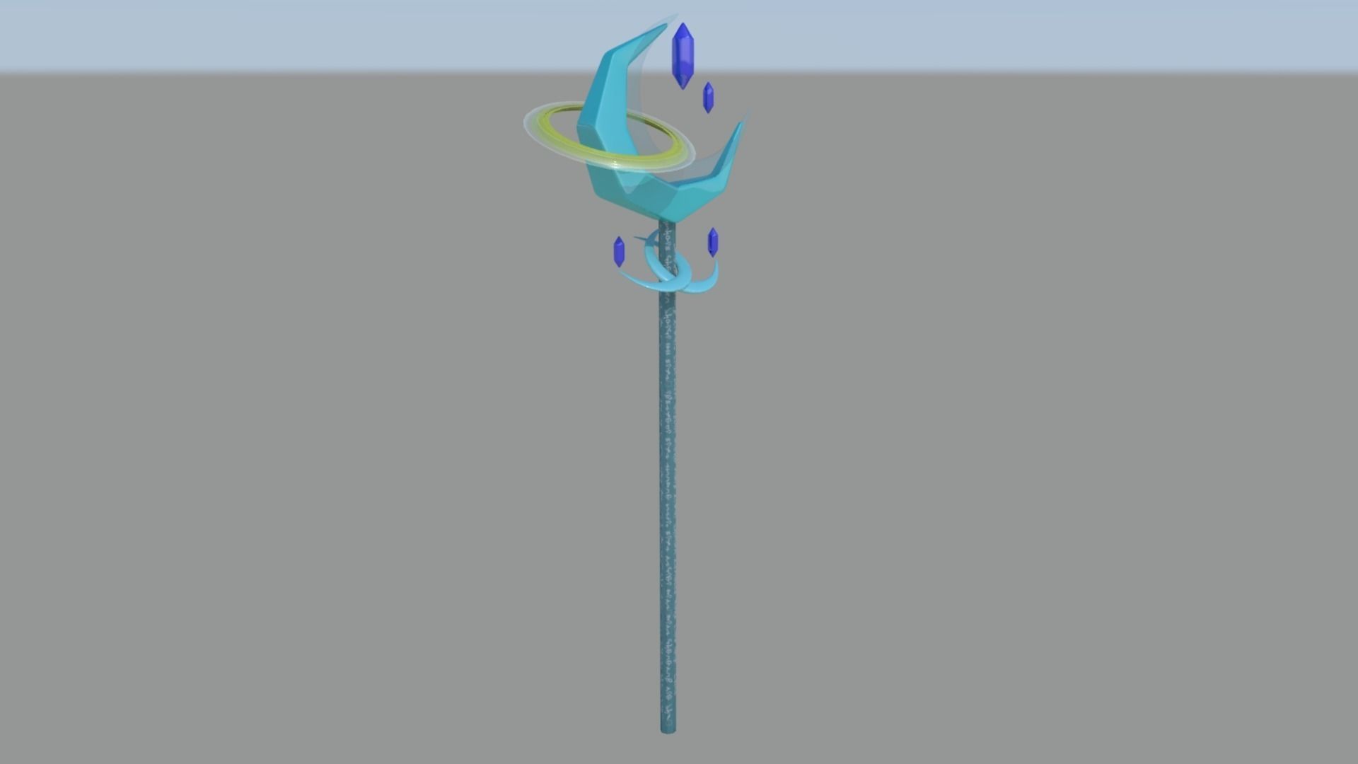 Asept Staff Low-poly 3D model_1