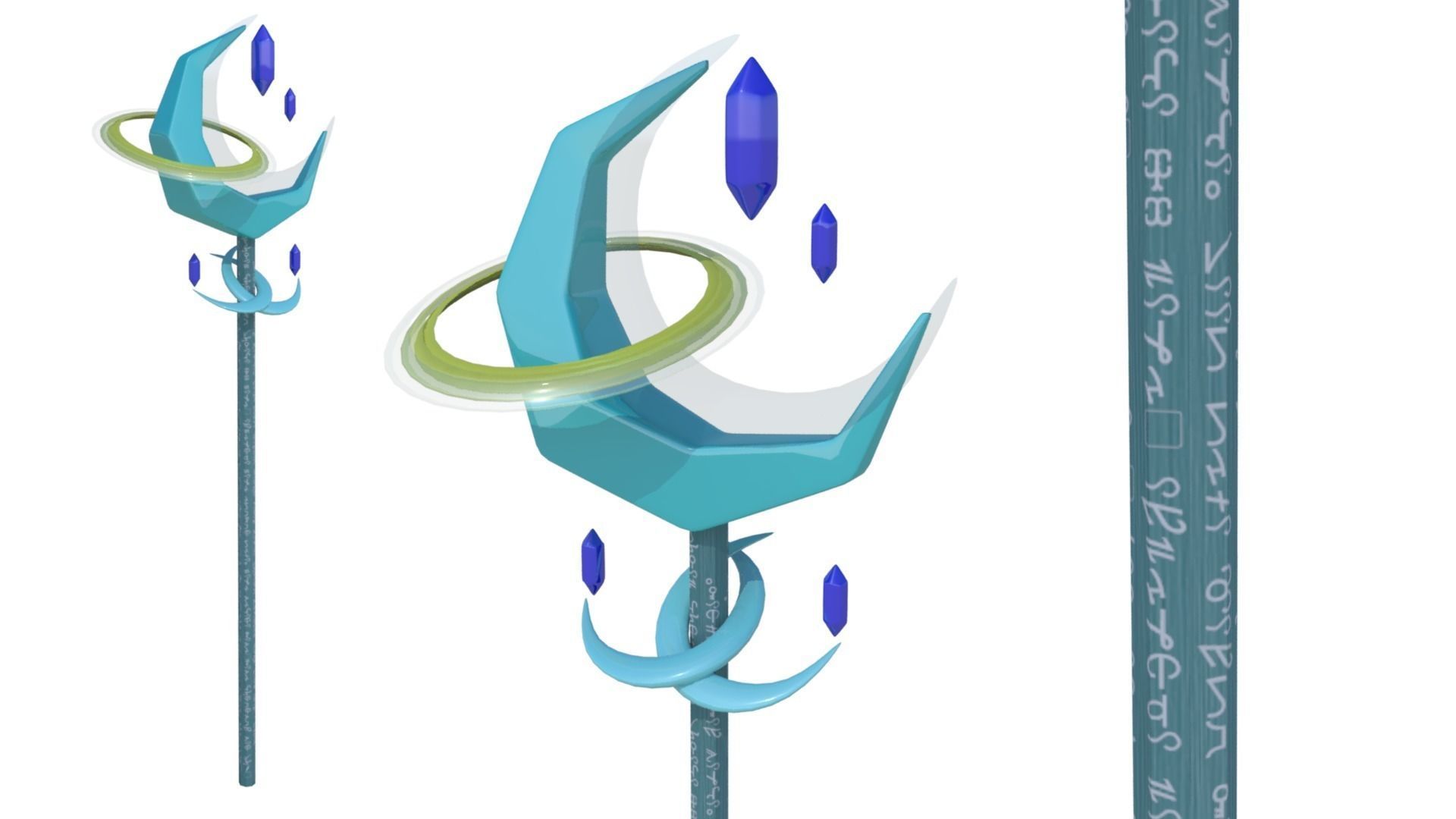 Asept Staff Low-poly 3D model_0