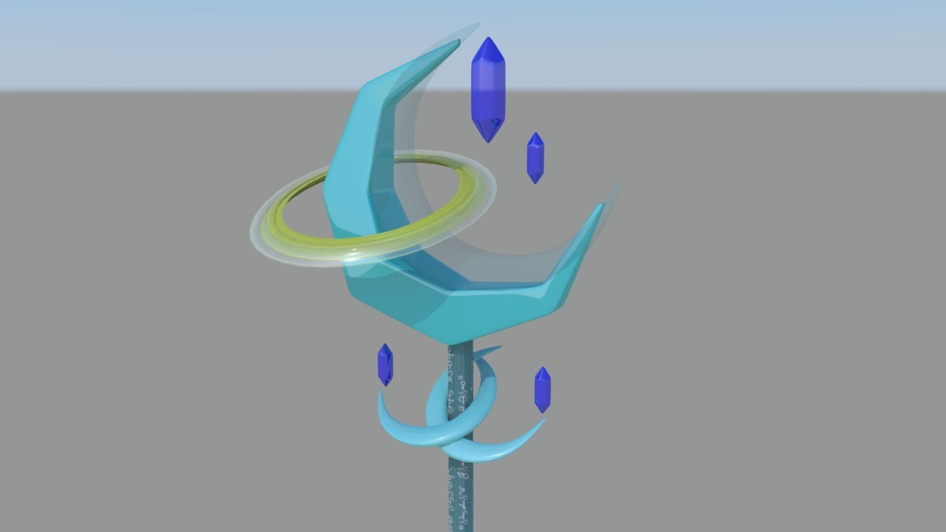 Asept Staff Low-poly 3D model_4