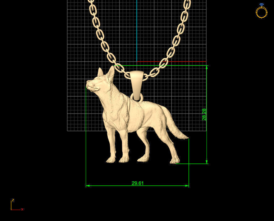Dog Cute Animal Pendant 3D print model_6