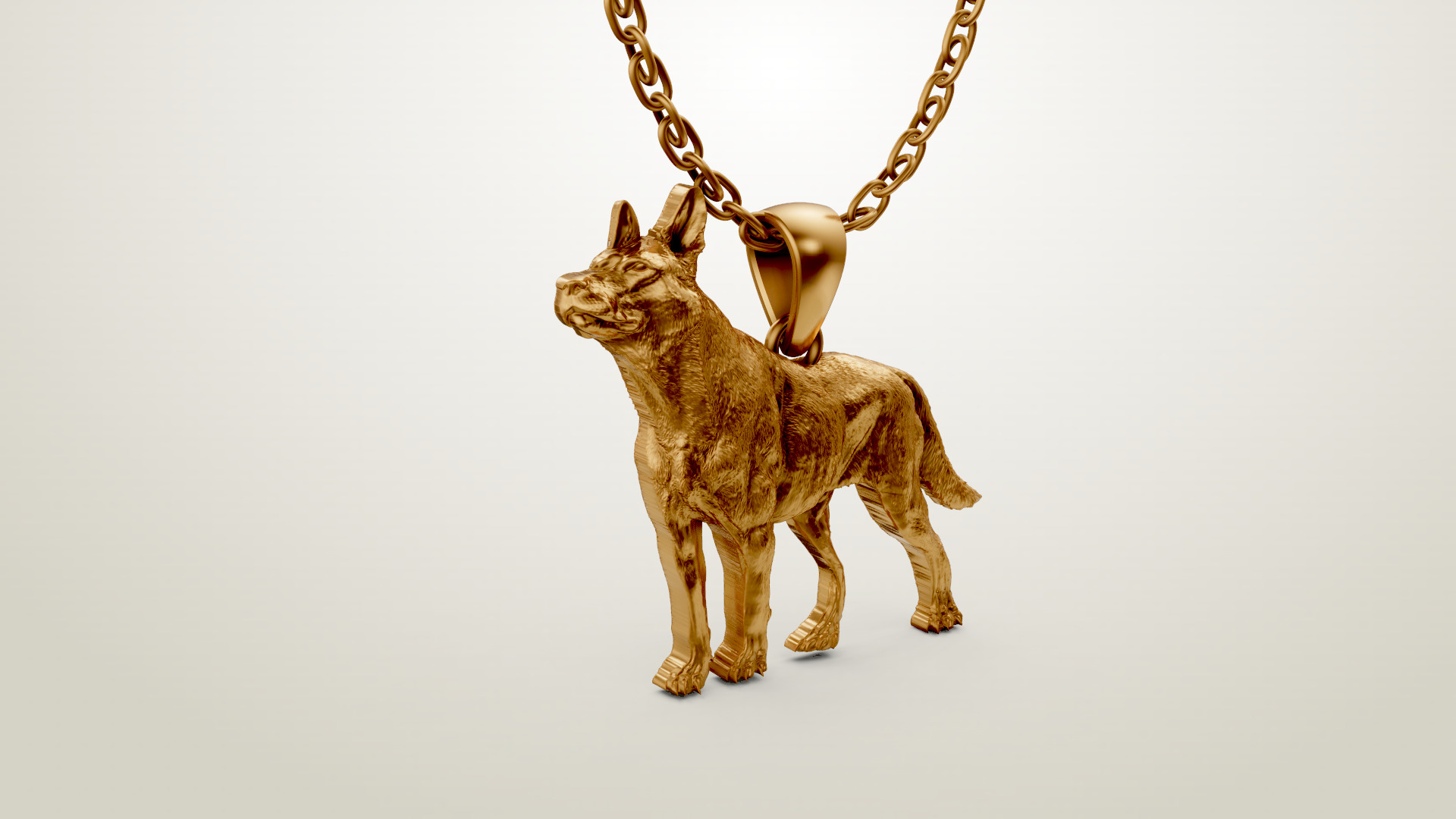 Dog Cute Animal Pendant 3D print model_4