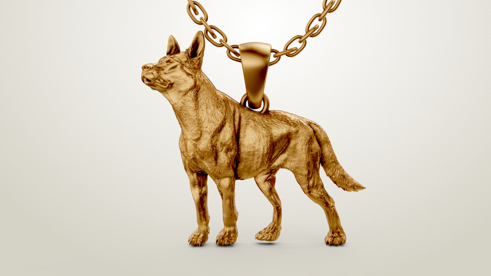 Dog Cute Animal Pendant 3D print model_0
