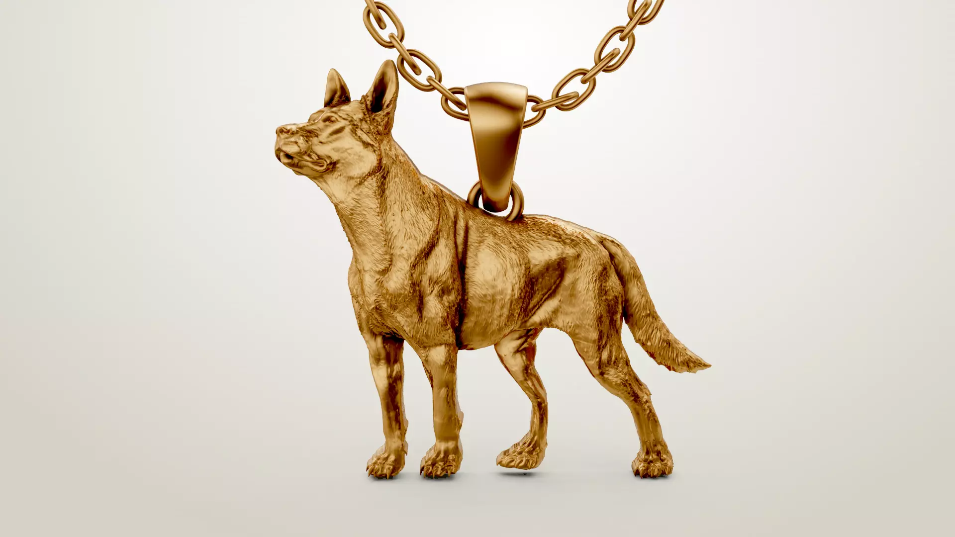Dog Cute Animal Pendant 3D print model_0