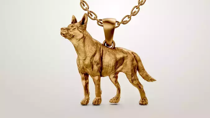 Dog Cute Animal Pendant 3D print model