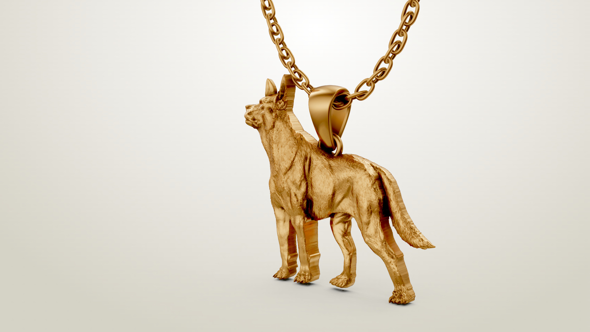Dog Cute Animal Pendant 3D print model_2