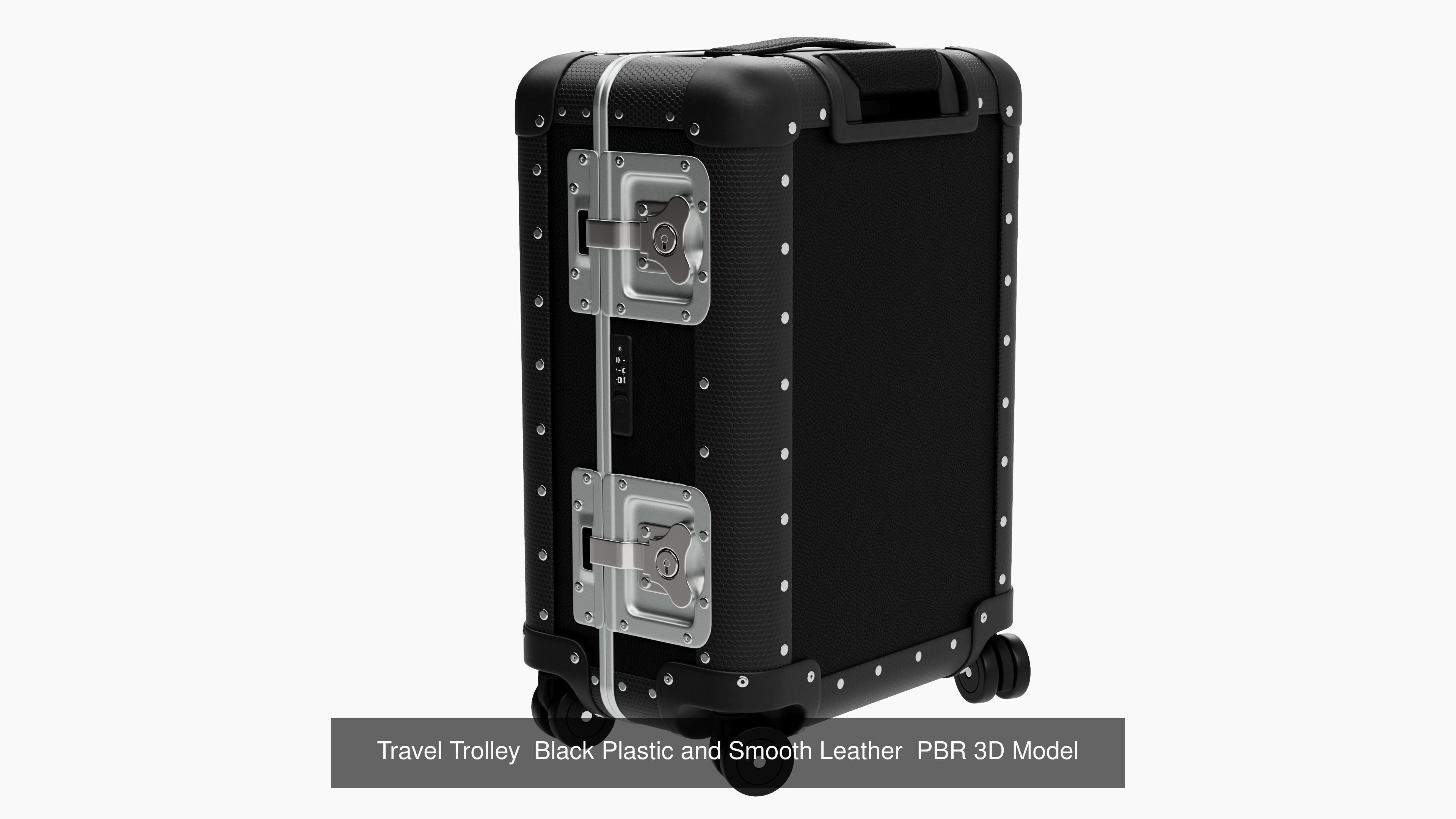 Trolley Collection - 4 PBR Models with Leather and Metal _2