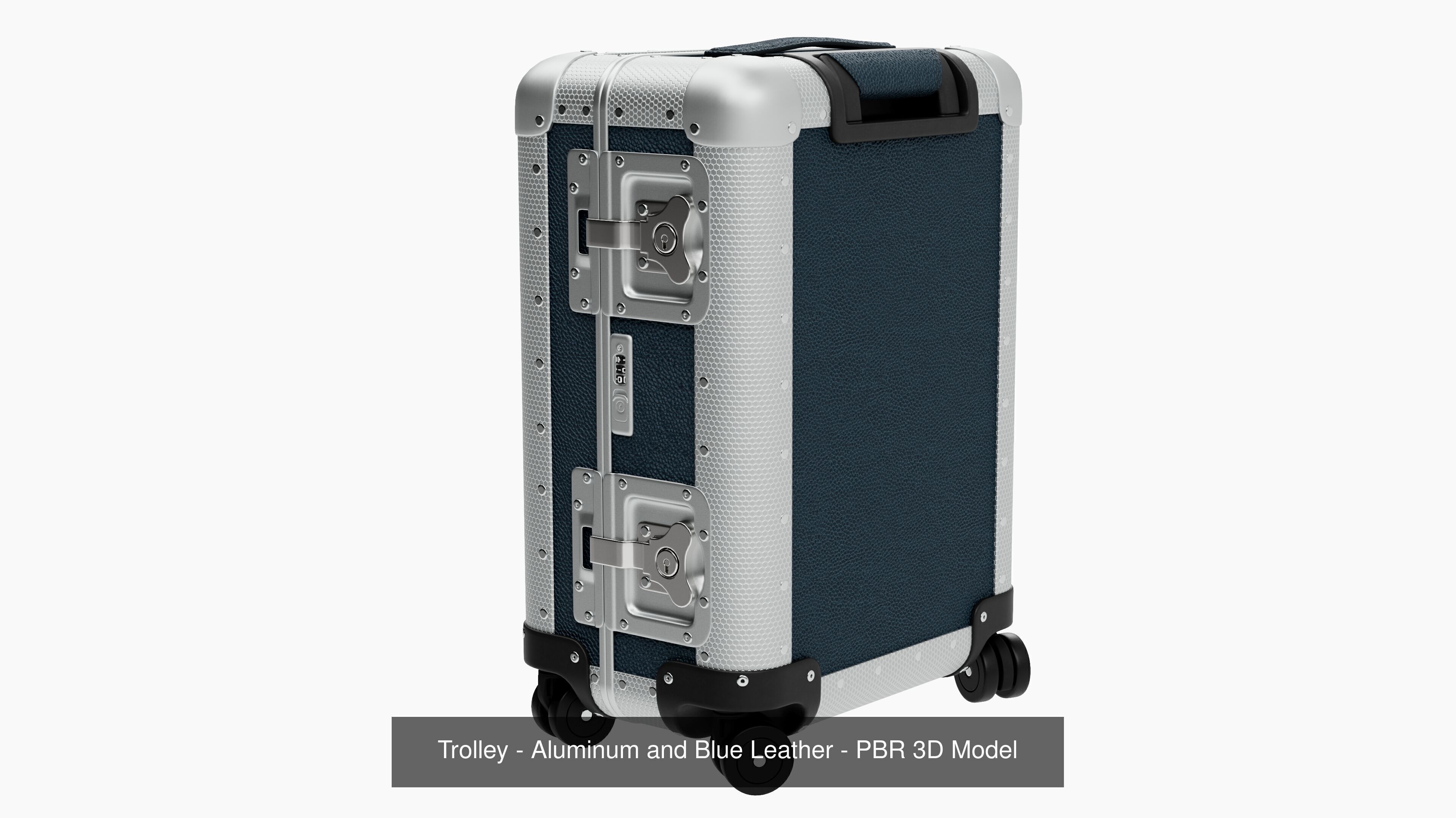 Trolley Collection - 4 PBR Models with Leather and Metal _4