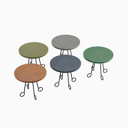 Coffee Table by Kenneth Cobonpue Set 3D model