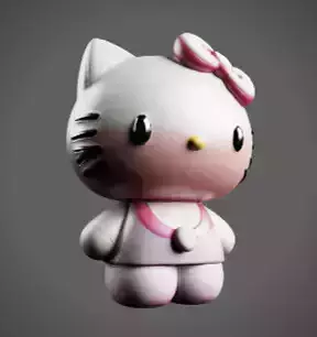 Hello Kitty Kawaii Modele 3D