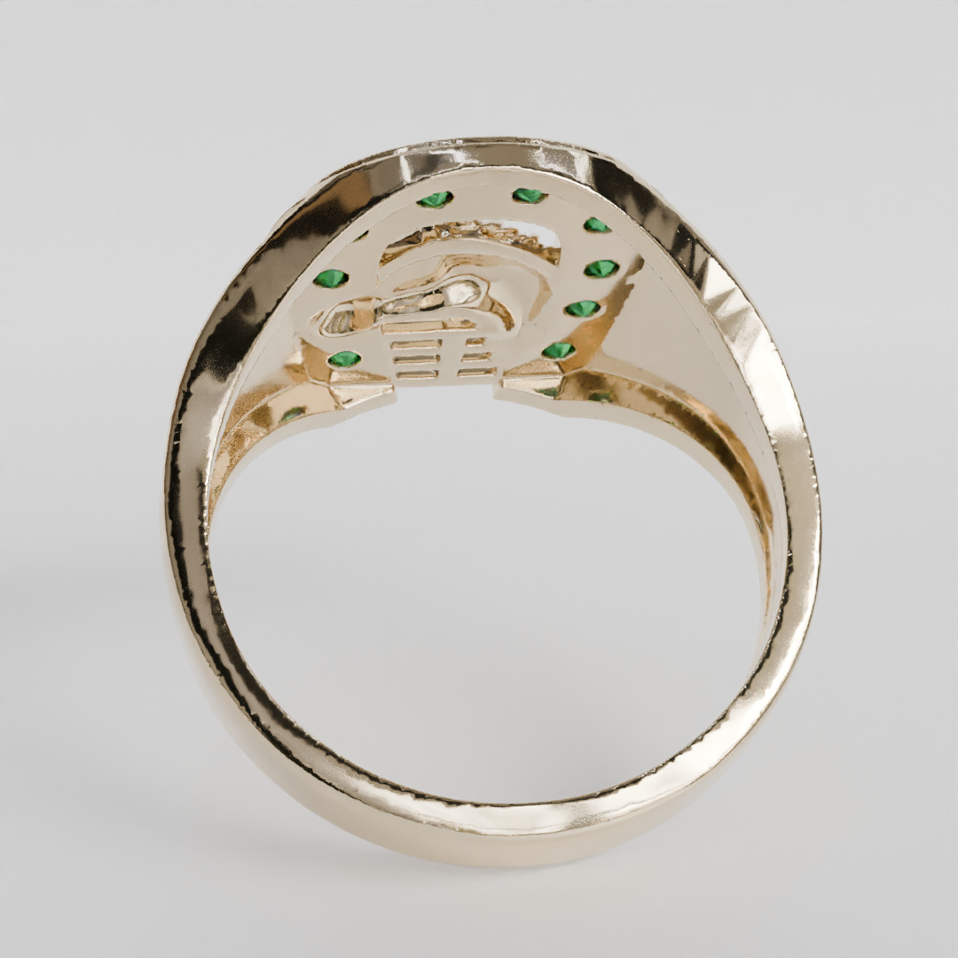 horse ring 3D print model_3