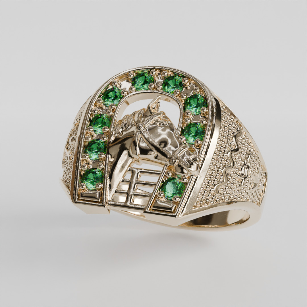 horse ring 3D print model_5