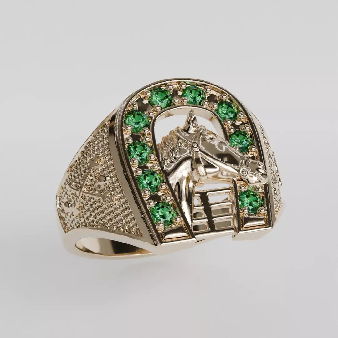 horse ring 3D print model_0