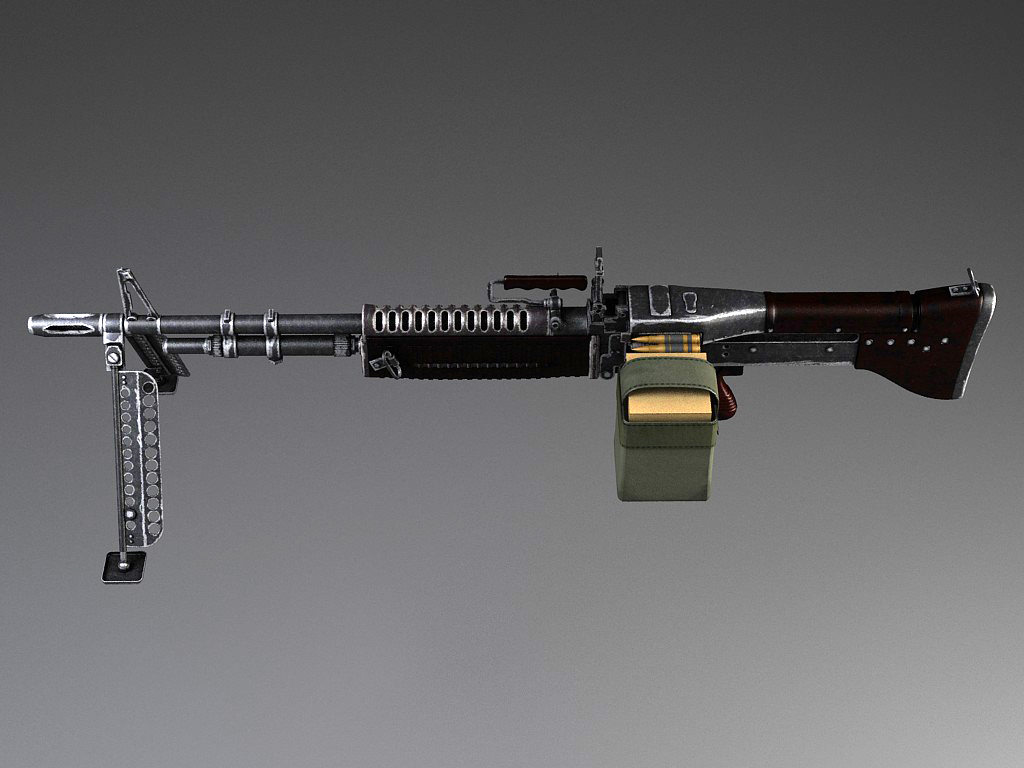 M60 machine gun 3D model_7