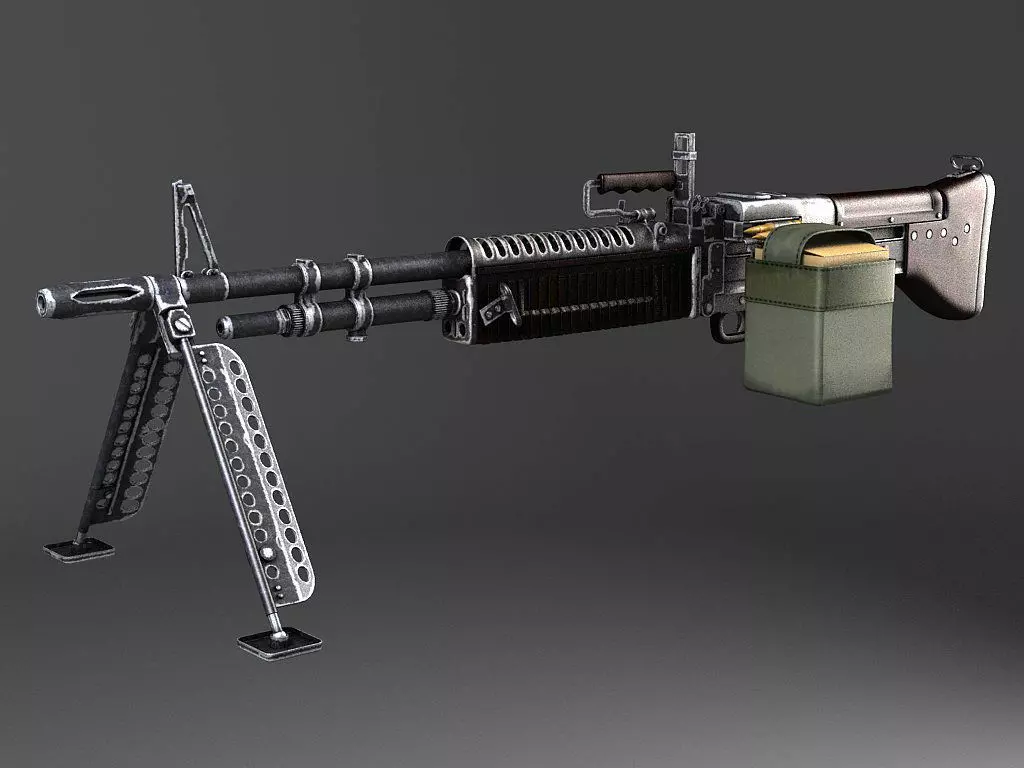 M60 machine gun 3D model_0
