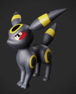 Umbreon Pokemon Modele 3d 3D print model_3