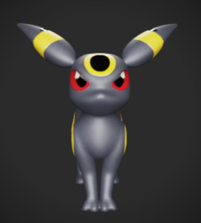Umbreon Pokemon Modele 3d 3D print model_1