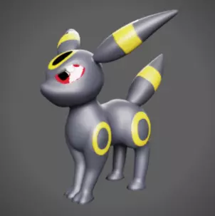 Umbreon Pokemon Modele 3d 3D print model_0