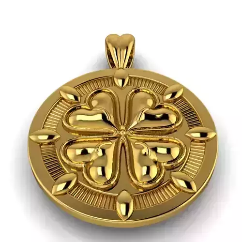 Lucky 4 Leaf Clover Charm necklace pendant Jewelry