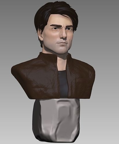Tom Cruise  3d sculpture bust for print 3D print model