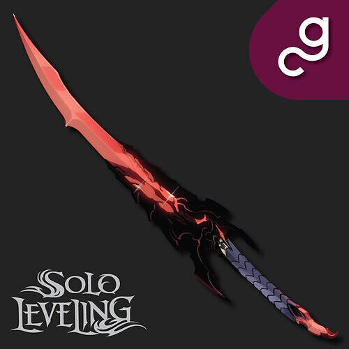 Kamish Wrath Dagger - Solo Leveling 3D print model