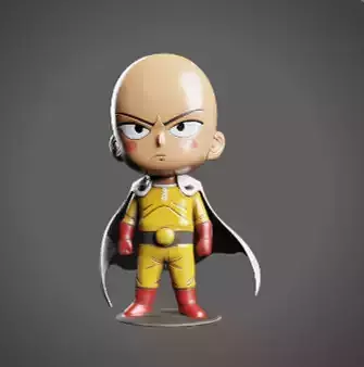 Saitama One punch Man 3D Model