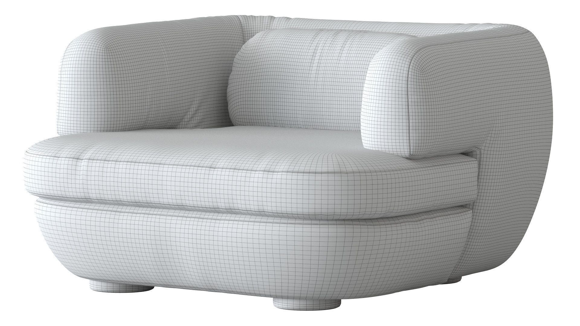 Vendome Armchair 3D model_10